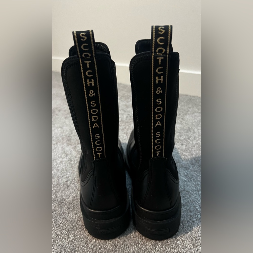 Scotch & Soda Charcoal Ankle Boots